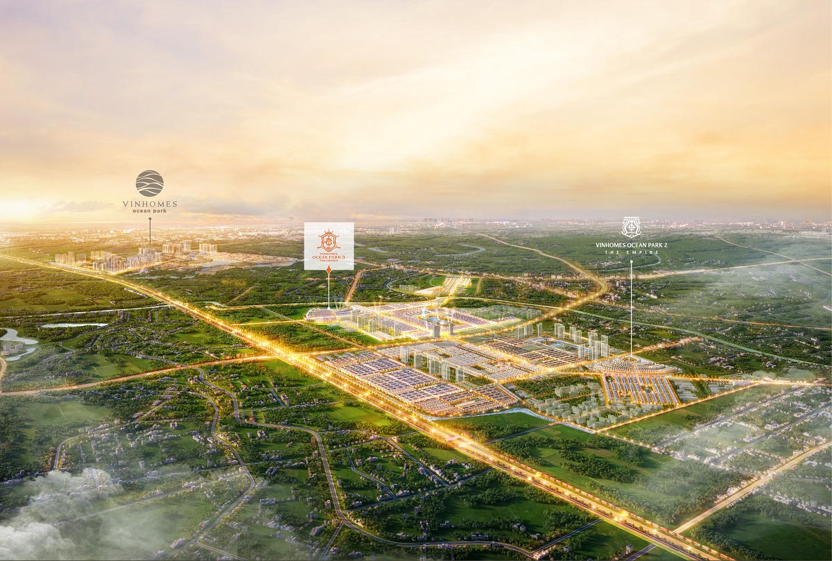 Với những hình ảnh đầu tiên được hé lộ, Vinhomes Ocean Park 3 – The Crown sở hữu vị trí siêu kết nối nằm giữa trái tim của siêu quần thể đô thị biển 1.200ha.&nbsp; &nbsp;