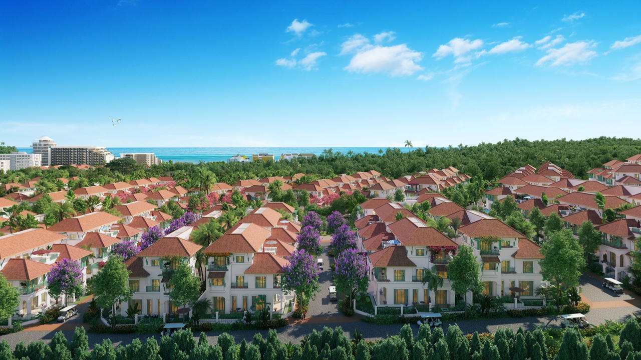 Ngôi làng nhiệt đới giữa 3 tầng thiên nhiên Sun Tropical Village. Ảnh phối cảnh minh họa &nbsp;