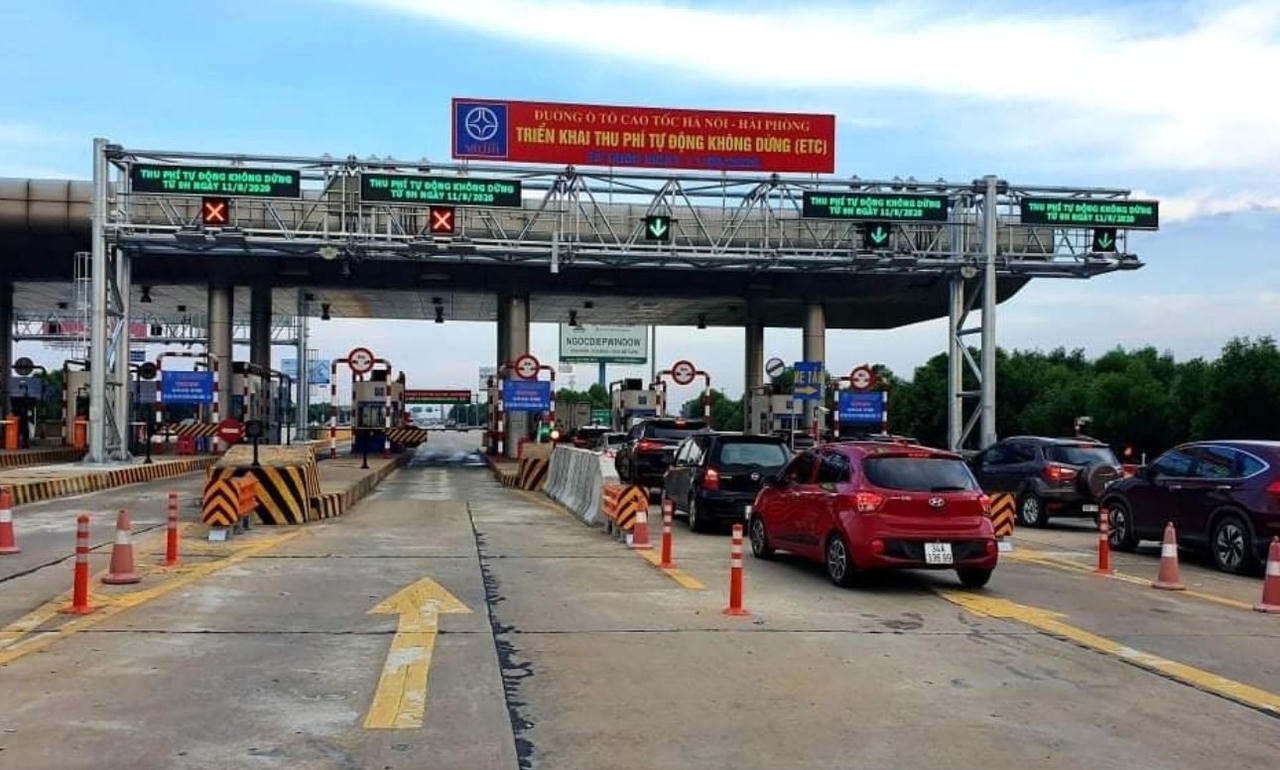 Đường cao tốc Hà Nội - Hải Phòng hiện đang thu mức phí 2,100 đồng/km đối với phương tiện nhóm 1