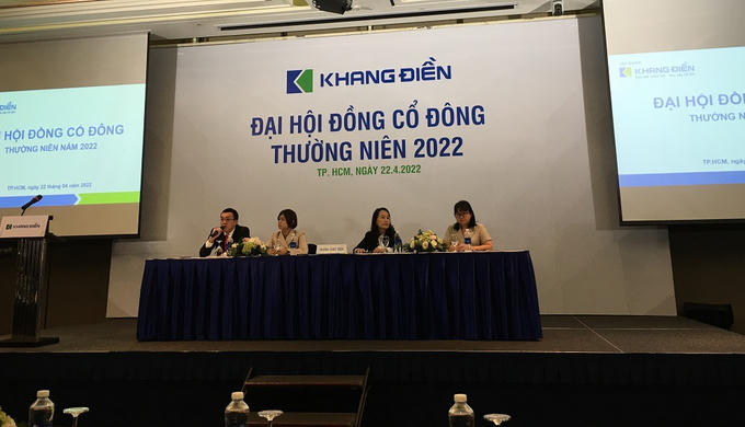 CTCP Đầu tư và Kinh doanh nhà Khang Điền (Khang Điền) tổ chức đại hội đồng cổ đông thường niên 2022 vào 22/4 tại TP.HCM. &nbsp;