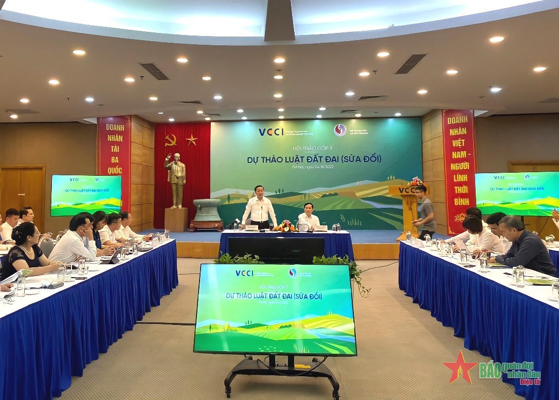 Hội thảo góp ý Dự thảo Luật Đất đai sửa đổi &nbsp;