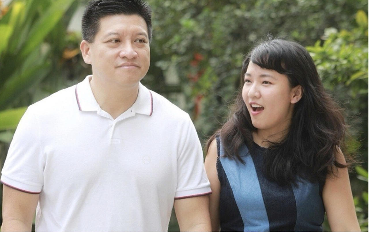 Bà Lê Diệp Kiều Trang và chồng Sonny Vũ.