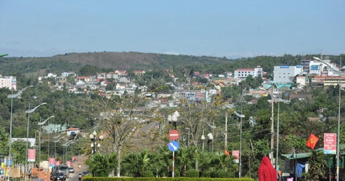 Một góc TP Gia Nghĩa, tỉnh Đắk Nông