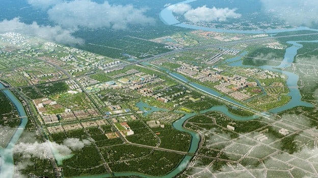 Toàn cảnh siêu đô thị Sun Mega City phía Nam Hà Nội