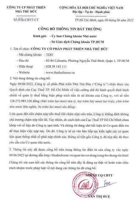 Thuduc House tiếp tục vướng vào lùm xùm về thuế (Ảnh: TDH). &nbsp;