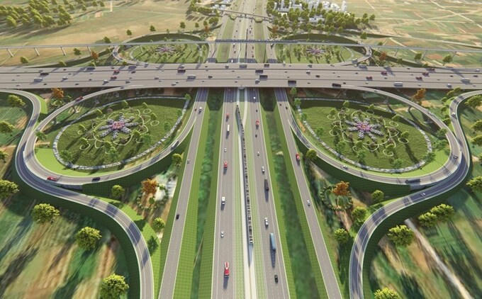 Bối cảnh 3D dự án Vành đai 3 - Vùng Thủ đô