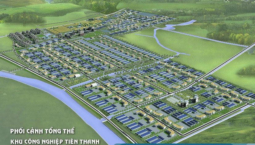 Phối cảnh tổng thế KCN Tiên Thanh