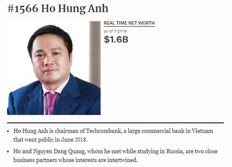 Mất 2,2 tỷ USD, tỷ phú Hồ Hùng Anh vẫn qua mặt hàng loạt ông lớn