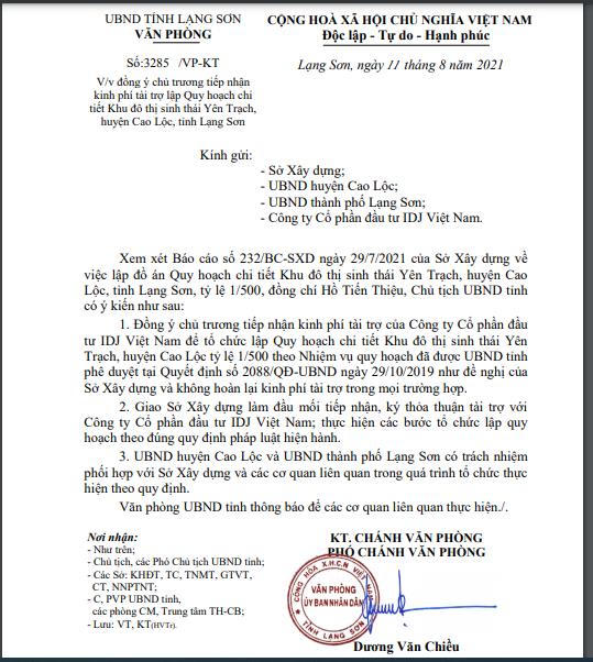 Bị nghi ngờ về năng lực, IDJ vẫn tài trợ lập quy hoạch 'siêu dự án' hơn 30.000 tỷ tại Lạng Sơn