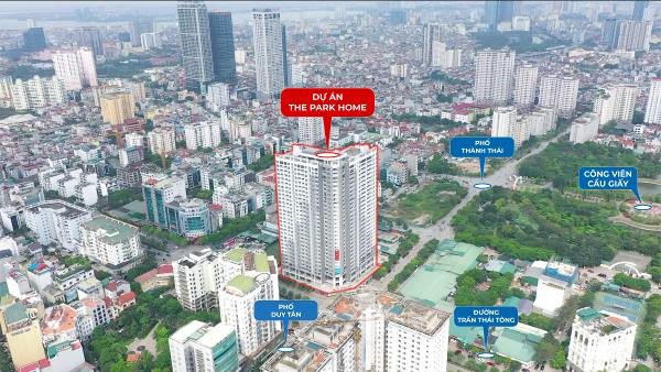 Vị trí “kim cương” trung tâm quận Cầu Giấy của dự án The Park Home &nbsp;