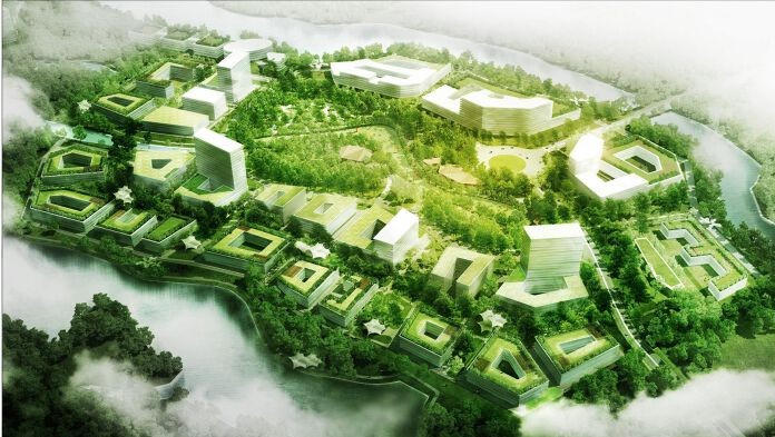 Quy hoạch tổng thể Khu phần mềm - Khu Công nghệ cao Hòa Lạc.