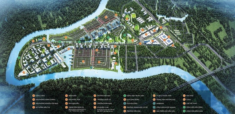 Phối cảnh dự án Waterpoint tọa lạc tại An Thạnh, Bến Lức, Long An của Nam Long. &nbsp;