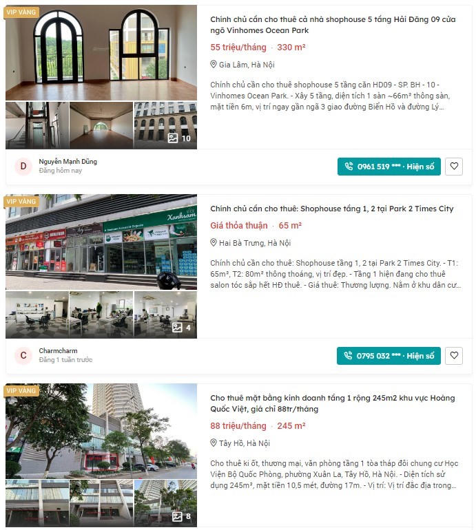 Loạt shophouse vắng bóng khách thuê