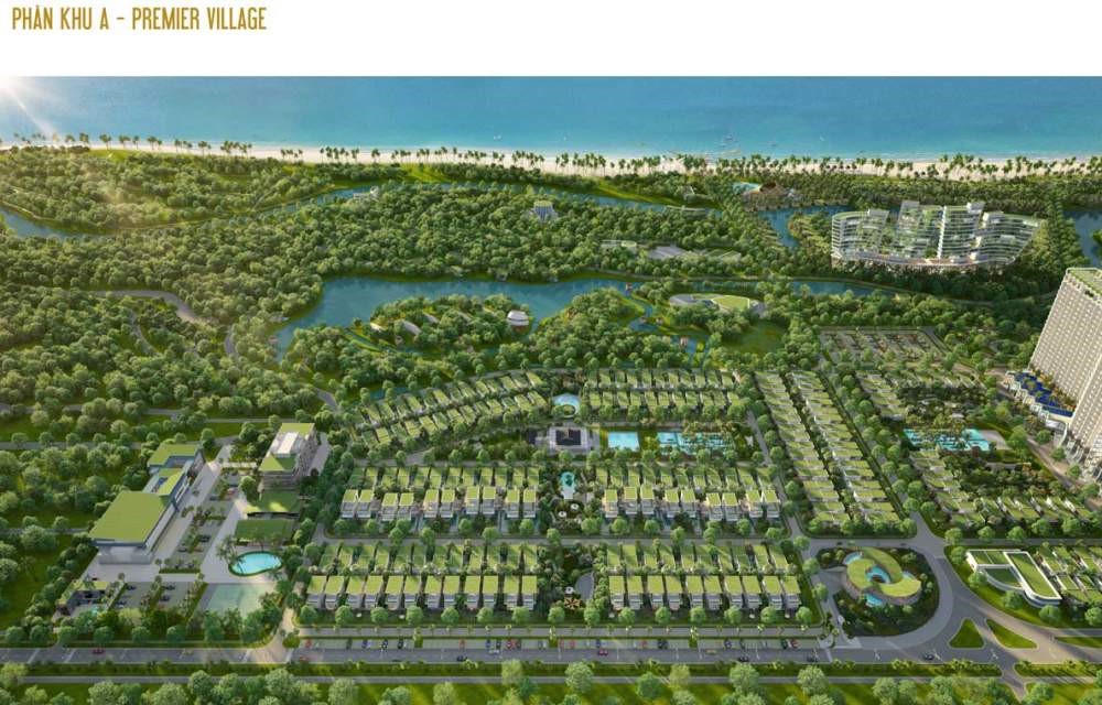 Phối cảnh phân khu A Premier Village tại dự án Lagoona Bình Châu