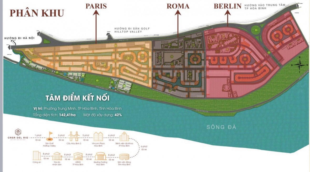 Mặt cắt dự án Khu đô thị mới Trung Minh A. &nbsp;