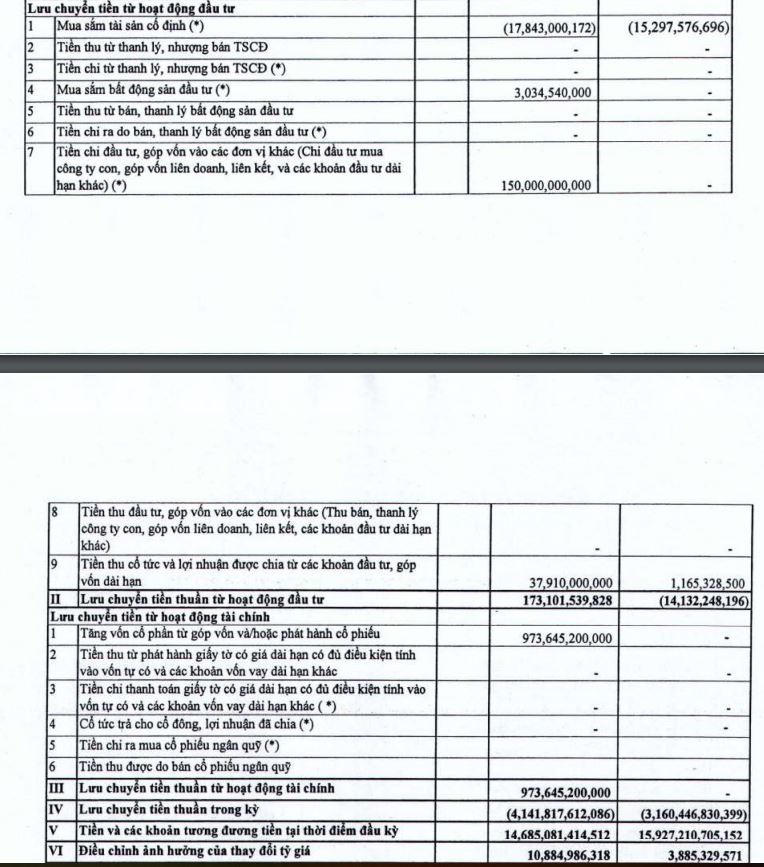 Nguồn: BCTC hợp nhất quý 3/2020.