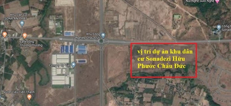 Vị trí dự án&nbsp;Khu dân cư Sonadezi Hữu Phước.