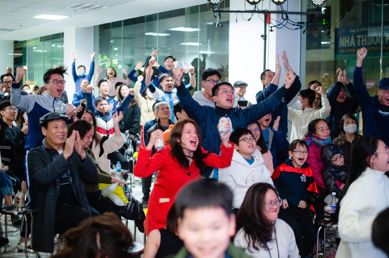 Cư dân tại các dự án của T&T Homes hào hứng đón xem trận chung kết World Cup 2022. Ảnh: T&T Homes &nbsp;