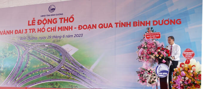 Bình Dương khởi công dự án Vành đai 3 tổng mức đầu tư 19.300 tỷ