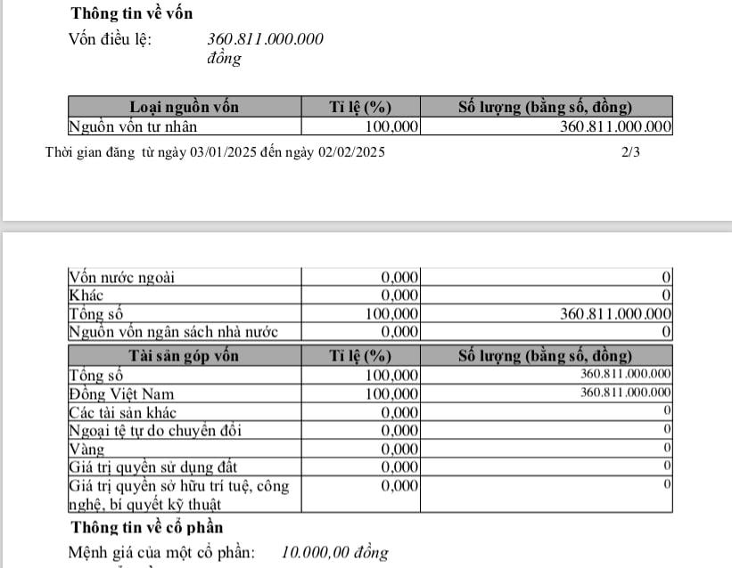 Chi nhánh của Trungnam E&C bị cưỡng chế ngừng sử dụng hóa đơn