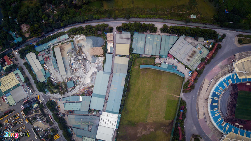 Toàn cảnh đường đua F1 tương lai tại Hà Nội từ trên cao 