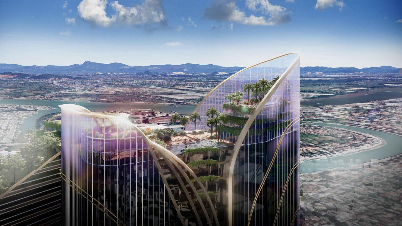 Có gì trong thiết kế tòa tháp đôi mang tính biểu tượng bên dòng Tam Bạc?