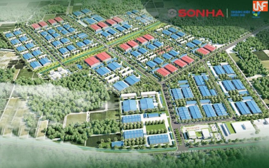 Phối cảnh khu công nghiệp Tam Dương của Sơn Hà. &nbsp; &nbsp;