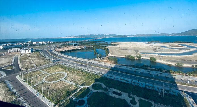 Quốc lộ 19 mới đoạn qua Quy Nhơn.