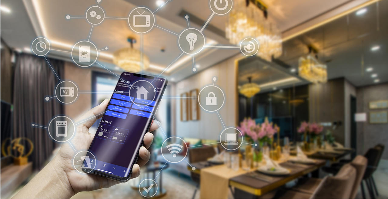Cư dân từng căn hộ thỏa sức trải nghiệm tất cả tiện ích Smart Living chỉ trong một nút chạm bằng các thiết bị điện tử thông minh &nbsp;