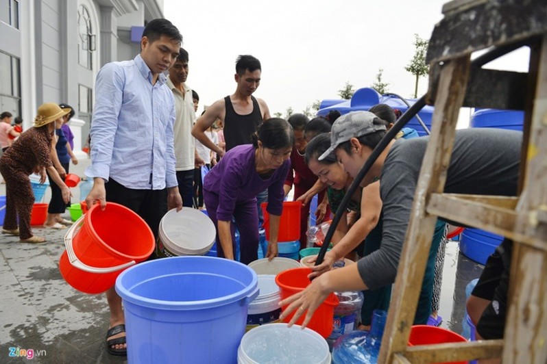 Chung cư Hateco Apollo Xuân Phương: Lại điệp khúc... mất nước!
