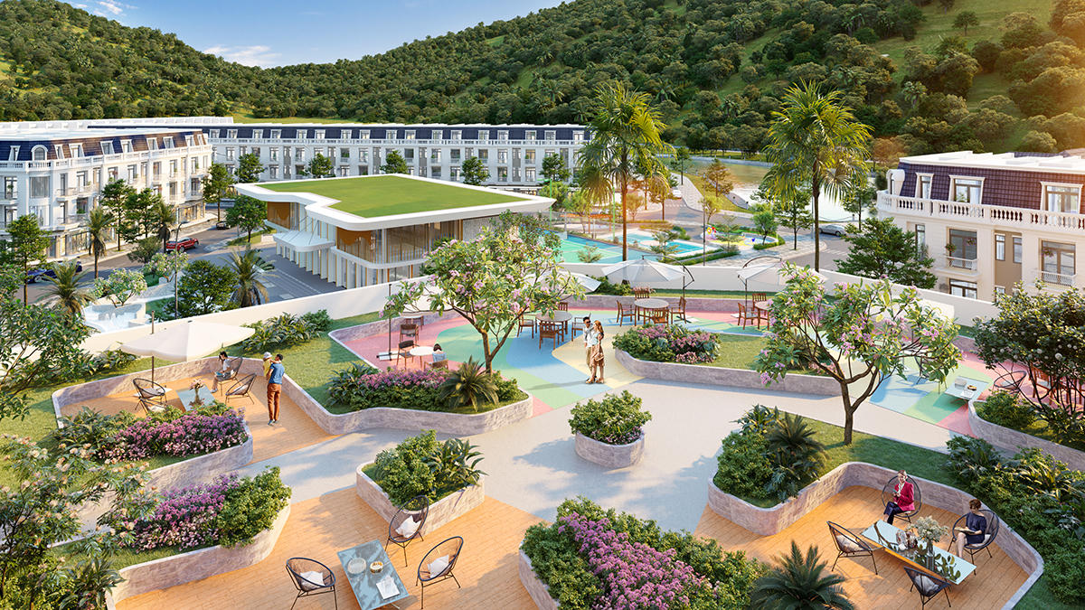 Hệ thống tiện ích trên tầng 3 dự án. Ảnh: Hưng Thịnh Land &nbsp;