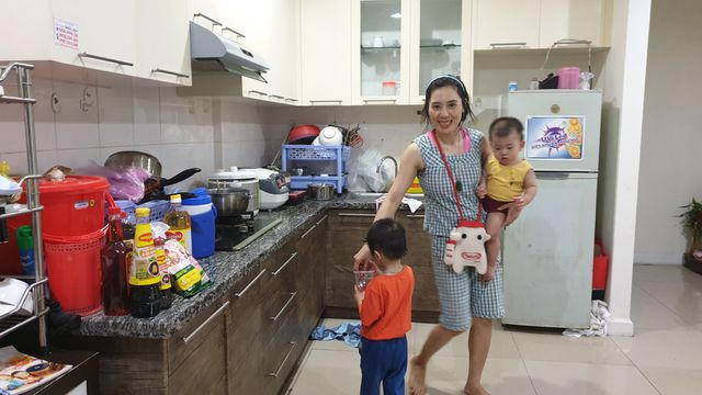 Gia đình chị&nbsp;Nguyễn Thị Trang căn hộ A1202 cho biết vẫn ám ảnh khi chuông báo cháy vang lên