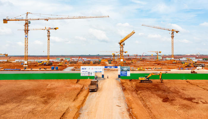 Cận cảnh công trường nhà ga hơn 35.000 tỷ đồng sân bay Long Thành sau 2 tháng khởi công