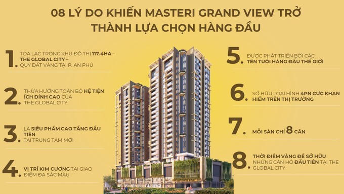 Thấy gì sau chiến lược ra mắt phân khu cao tầng đầu tiên của Masterise Homes tại trung tâm mới của Tp.HCM - The Global City?