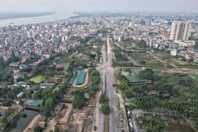 Khu vực đường Nguyễn Văn Cừ đến hết khu tái định cư phường Ngọc Thụy. Ảnh: Báo Đại đoàn kết