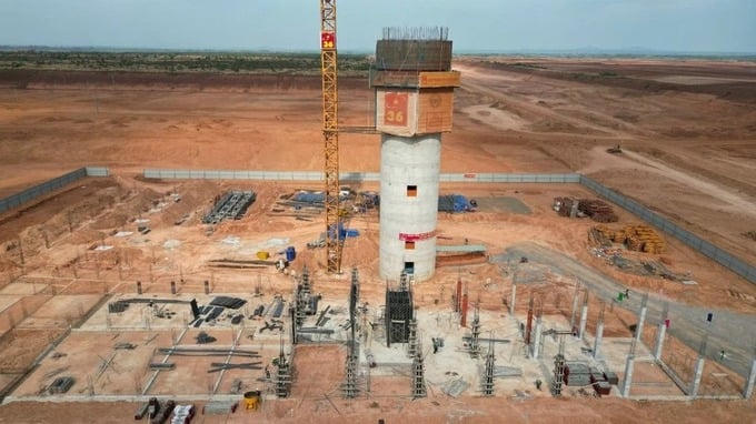 Đài kiểm soát không lưu của Cảng Hàng không Quốc tế Long Thành giai đoạn 1 đang vượt tiến độ theo kế hoạch đề ra.