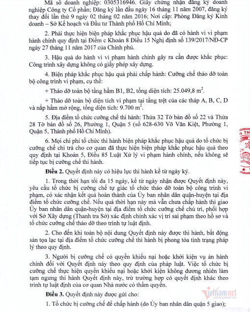 Dự án Dragon riverside City xây không phép gần 35.000m2, bị buộc tháo dỡ Dự án Dragon riverside City xây không phép gần 35.000m2, bị buộc tháo dỡ
