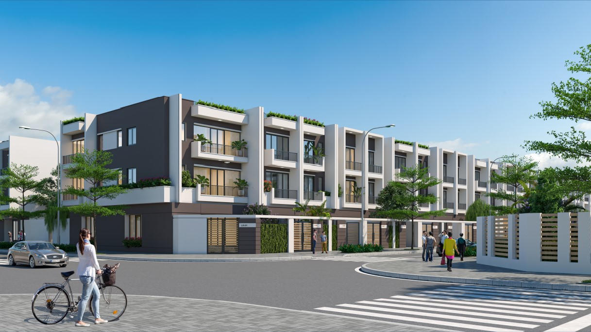 Phối cảnh tổ hợp khu đô thị Thương mại - Dịch vụ - Mua sắm TNR Stars Yên Bái City &nbsp;