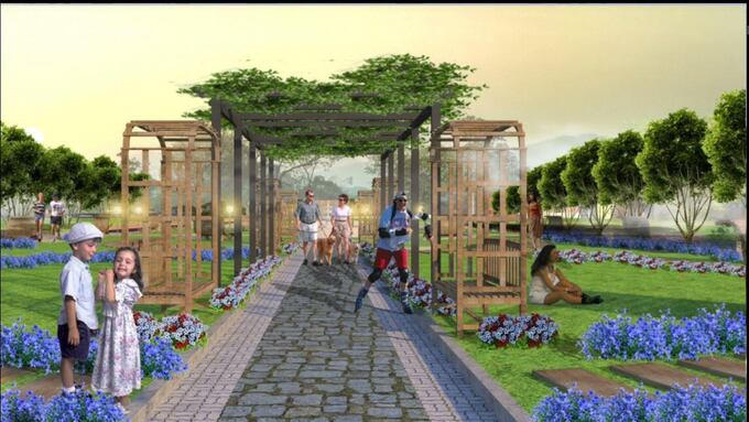 Phối cảnh công viên 150ha được xây dựng tại quận 12 trong tương lai. Ảnh: Internet