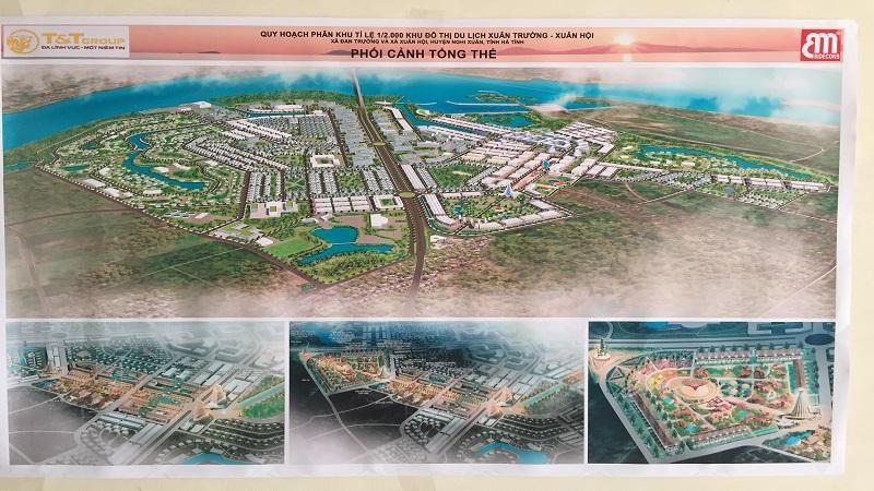 Đồ án quy hoạch phân khu xây dựng Khu đô thị Du lịch Xuân Trường – Xuân Hội (nguồn: UBND huyện Nghi Xuân).