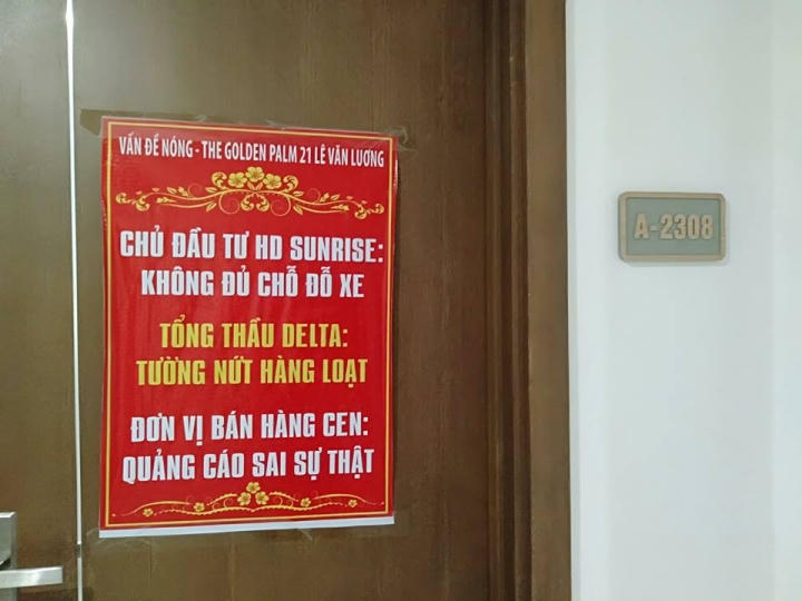 Chung cư 5 sao không sổ hồng, không nhà sinh hoạt cộng đồng và tường nứt toác