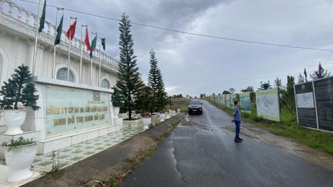 Công trình hội trường rộng 560m2 nằm trong KĐT Đại Ninh xây dựng chưa có giấy phép