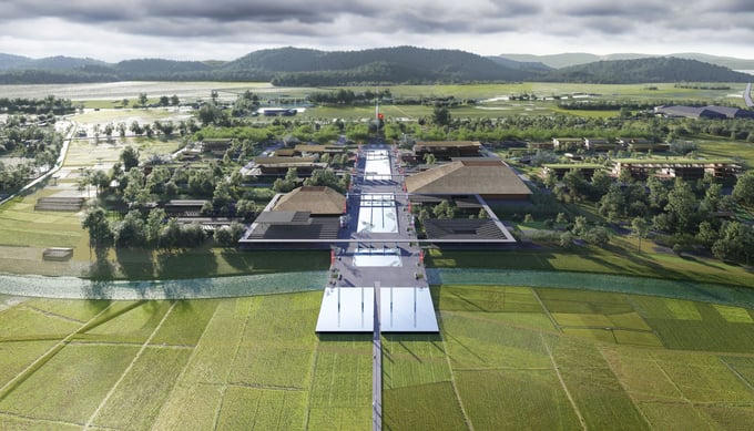 Phối cảnh dự án Khu du lịch văn hoá thuộc Khu di tích quốc gia đặc biệt Khu lưu niệm Chủ tịch Hồ Chí Minh. &nbsp;