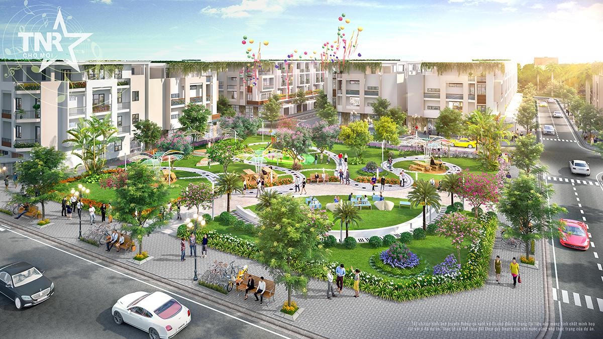 Công viên Âm Thanh (Music Park) – một trong nhiều cảnh quan thú vị tại TNR Stars Chợ Mới &nbsp;