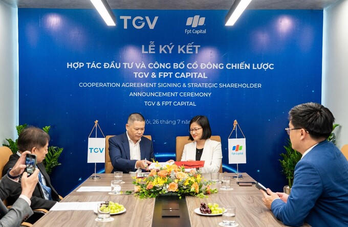 Đại diện TGV và FPT Capital ký kết thỏa thuận hợp tác chiến lược