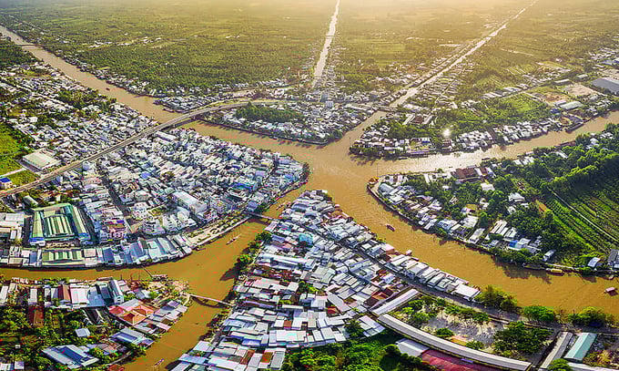 Với diện tích hơn 78km2, TP. Ngã Bảy được xem là trung tâm kinh tế ở phía Đông Bắc của tỉnh Hậu Giang (nguồn ảnh: VnExpress) &nbsp;