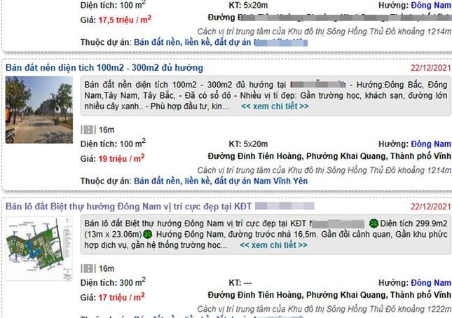 Thông tin rao bán đất vùng ven phân khu đô thị sông Hồng thời điểm mới có đề án được đăng tải trên các trang mua bán bất động sản. &nbsp;