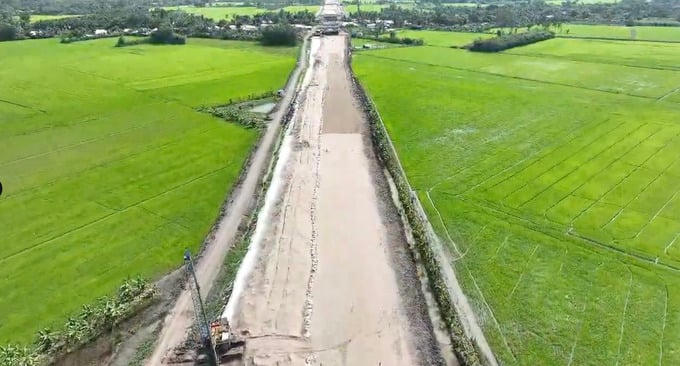 Dự án đến nay đạt 37% giá trị hợp đồng. Ảnh: Báo Giao Thông&nbsp;