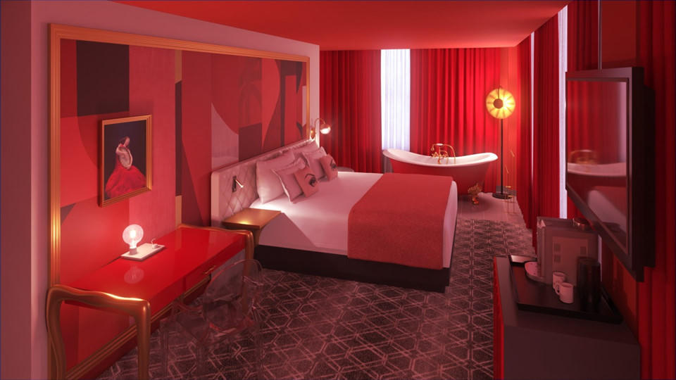 Độc đáo khách sạn 4 màu, chọn phòng theo cảm xúc