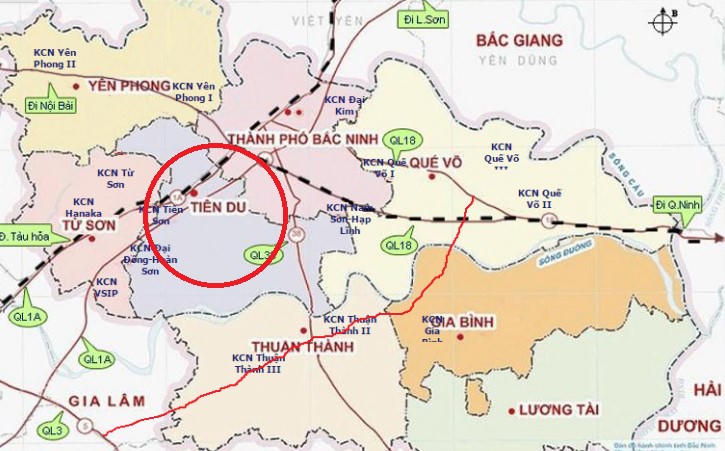 Bắc Ninh phê duyệt nhiệm vụ quy hoạch chung đô thị Tiên Du gần 10.000ha